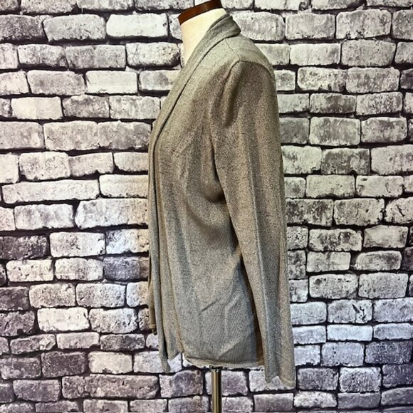 Jones New York Taupe Tank & Matching Cardigan Sweater Size L - Picture 4 of 12